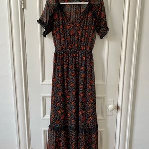 Long bohemian dress size L